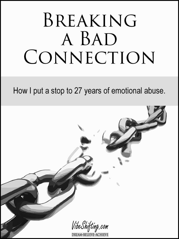 Breaking a bad connection - Pinterest pin