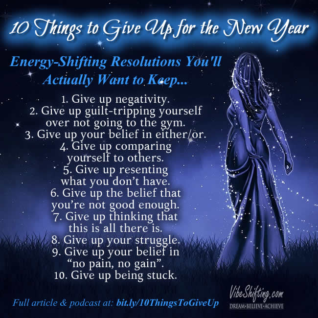 10 Things to Give Up for the New Year - Instagram