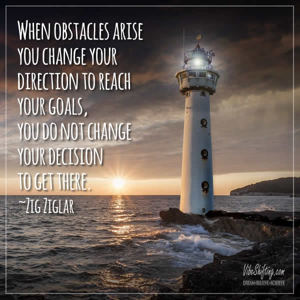 Quote about changing direction to reach your goals