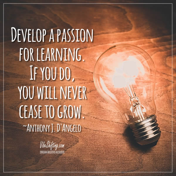 Quote Image - Develop a Passion for Learning